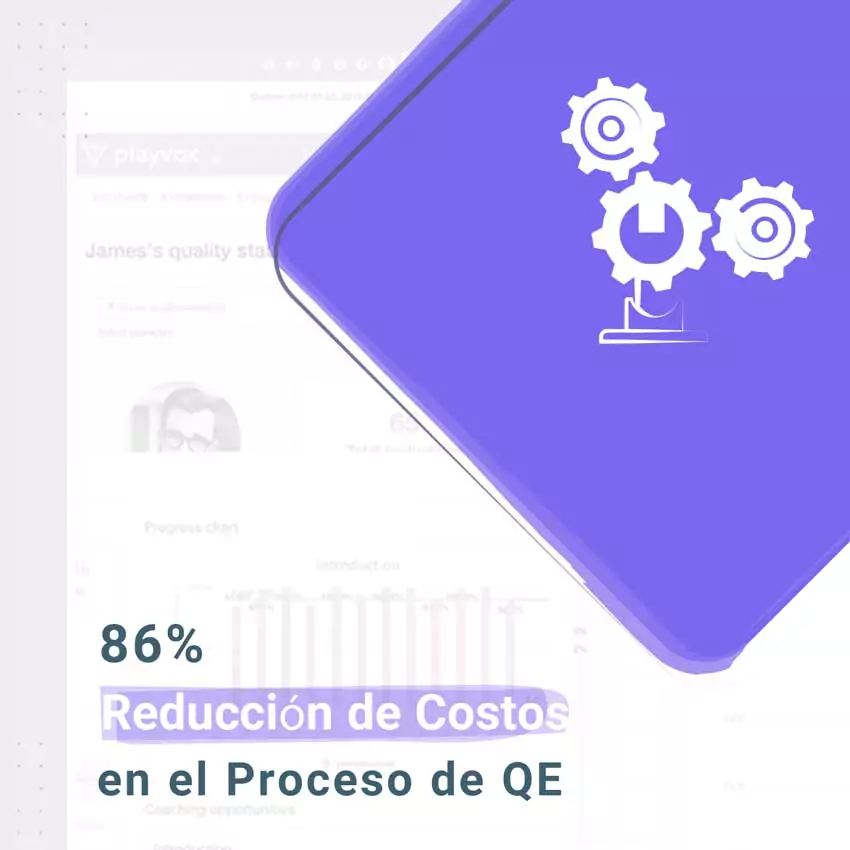 86% cost peduction in QE process